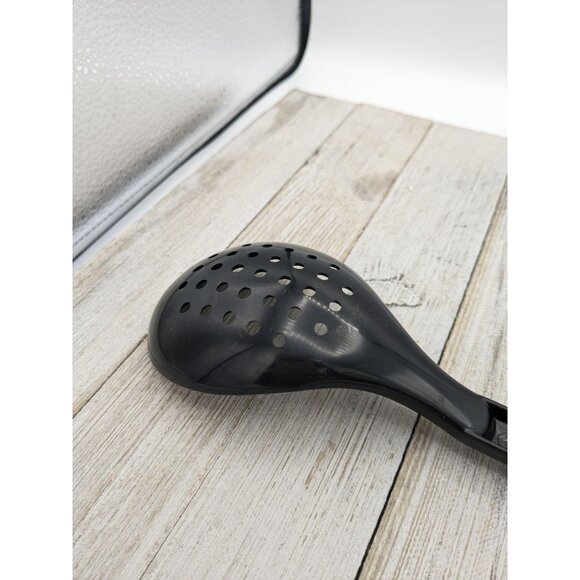 Farberware Slotted Holes Spoon Black 11 3/4" Spoon Serving - Picture 5 of 6